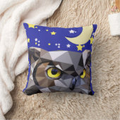 スタイルモダンフクロウとナイトスカイ クッション (ブランケット)