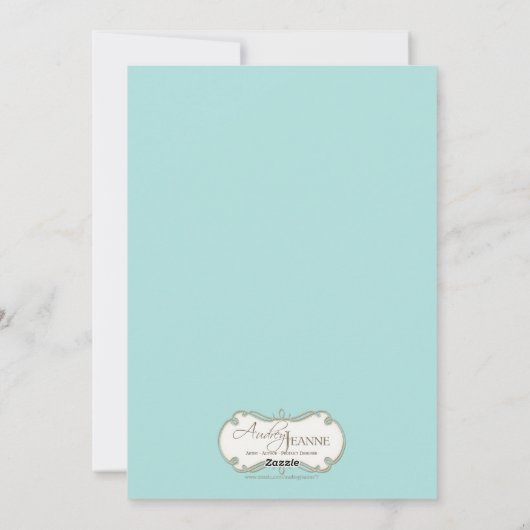 スタイルモダンホワイトクリスマスツリーフォトカード シーズンカード (裏面)