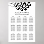 スタイルモダン化された人結婚席グラフ記号 ポスター (正面)