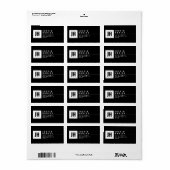 スタイルモダン化された幾何学的差出人住所ラベル ラベル (フルシート)