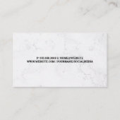 スタイルモダン化された緑のロゴ 名刺 (裏面)