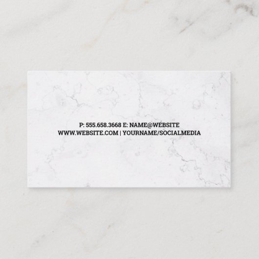 スタイルモダン化された緑のロゴ 名刺 (裏面)