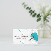 スタイルモダン野球コーチトレーナーソーシャルメディア 名刺 (スタンド正面)