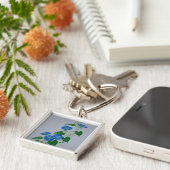 スタイルモーニングビクトリアングローリーワイルドフラワーつる植物 キーホルダー (側面)