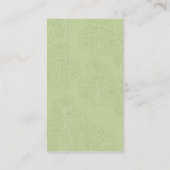 スタイルラディバグ&レースグリーンフローラ名刺 名刺 (裏面)