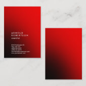 スタイルレッドトレンディー大型プロフェッショナル名刺 名刺 (正面/裏面)