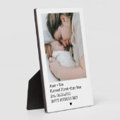 スタイルワンピック初めて母の日 フォトプラーク (側面)