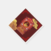 スタイル中国の化パランキンラット年2020 PPN スタンダードカクテルナプキン (角)
