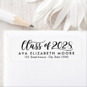 スタイル付きクラスの編集可能なカラー卒業ラベル ラベル (インサイチュ)