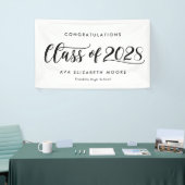 スタイル付きクラス編集可能カラー卒業バナー 横断幕 (トレードショー)