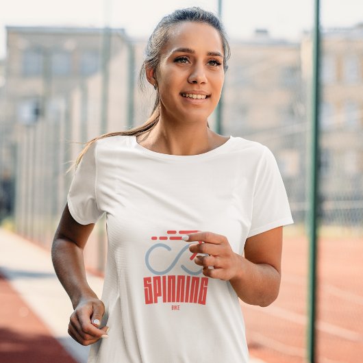 スタイル付きスピニングバイク Tシャツ