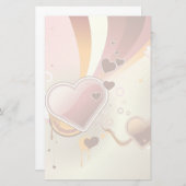 スタイル付きデザインの背景 便箋 (正面/裏面)