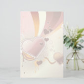 スタイル付きデザインの背景 便箋 (スタンド正面)