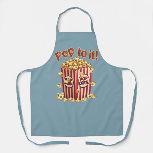 スタイル付きポピポップ・アートのン – "それに！" エプロン (正面)