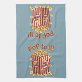 スタイル付きポピポップ・アートのン – "それに!" キッチンタオル (縦)