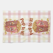スタイル付きポピポップ・アートのン – "それに！" キッチンタオル (横)