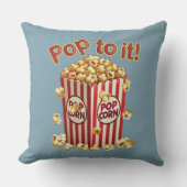 スタイル付きポピポップ・アートのン – "それに!" クッション (正面)