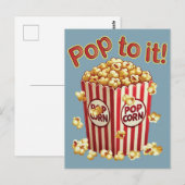 スタイル付きポピポップ・アートのン – "それに！" ポストカード (正面/裏面)