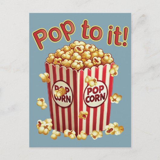 スタイル付きポピポップ・アートのン – "それに！" ポストカード (正面)