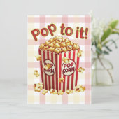 スタイル付きポピポップ・アートのン – "それに！" 招待状 (スタンド正面)