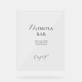 スタイル内のアクリルサインエレガントブライダルシャワー。 アクリルサイン (正面)