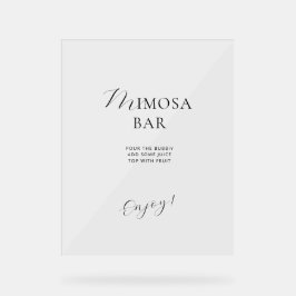 スタイル内のアクリルサインエレガントブライダルシャワー。 アクリルサイン