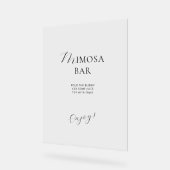 スタイル内のアクリルサインエレガントブライダルシャワー。 アクリルサイン (傾斜)