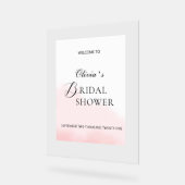 スタイル内のアクリルサインエレガントブライダルシャワー。 アクリルサイン (傾斜)