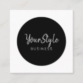 スタイル円（イメージタイプ） スクエア名刺 (正面)