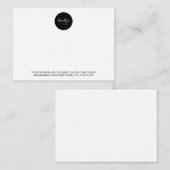 スタイル円（イメージタイプ） ノートカード (正面/裏面)