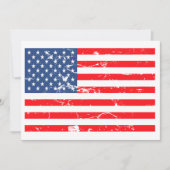 スタイル動揺してUSAフラグパーティー招待状 招待状 (正面)