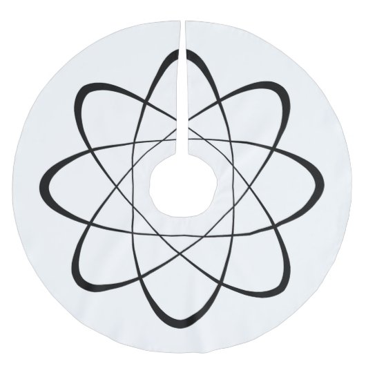 スタイル化されたアトム記号 ブラッシュドポリエステルツリースカート (正面)