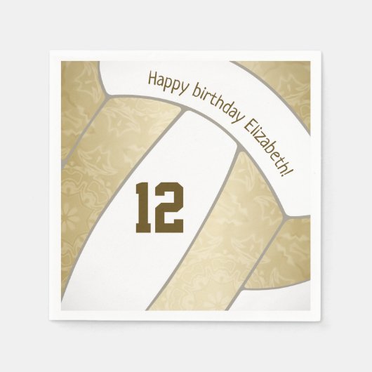 スタイル化されたゴールデンガールズバレースポーツ スタンダードカクテルナプキン (正面)