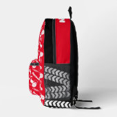 スタイル化されたトラクはっきりしたタのグラフィック小麦名red プリントバックパック (右)
