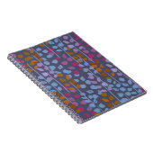 スタイル化されたフローラのシームレスなパターン。ヴィンテージ模倣 ノートブック (右側)