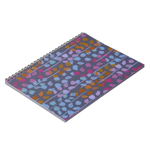 スタイル化されたフローラのシームレスなパターン。ヴィンテージ模倣 ノートブック (左側)