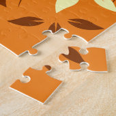 スタイル化されたブランチ上の赤いブレストヌサッチオン ジグソーパズル (側面)