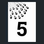 スタイル化されたモダンピ結婚ーコックのテーブル番号カード テーブルナンバー<br><div class="desc">モダン.ミニマル.このコレクションは、スタイル化された孔雀の羽を使用しエレガントて、あなたの特別な日を探す。必要カスタマイズな番号を入力し、1枚ずつカートに入れてください。</div>