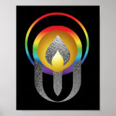 スタイル化されたユニタリアン大主義の炎の聖杯 ポスター (正面)