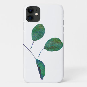 スタイル化された緑の梨のツリー葉のiPhone 11ケース iPhone 11 ケース
