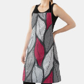 スタイル化された葉カラフルのシームレスなパターン エプロン (インサイチュ)