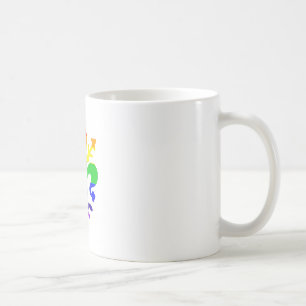 スタイル化された虹の(紋章の)フラ・ダ・リ コーヒーマグカップ