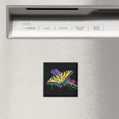 スタイル化アゲハチョウバタフライトランプ マグネット (インサイチュ (食洗機))