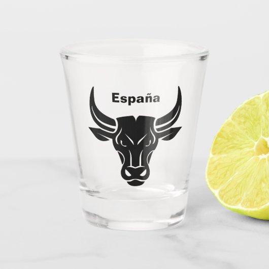 スタイル化ブルカスタム文字ショットガラス ショットグラス (正面)