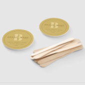 スタイル化モダンミニマル金ゴールド差出人住所 ハンドファン (組立なし)