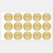 スタイル化モダンミニマル金ゴールド差出人住所 ラベル (シート)