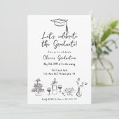 スタイル卒業フランスのブランチランチョンディナー 招待状 (スタンド正面)