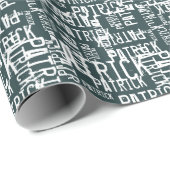 スタイル名パーソナライズされたパターンタイポグラフィ ラッピングペーパー (ロールコーナー)