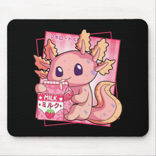 スタイル日本のかわいいアクソロテルストロベリーミルクAnim マウスパッド