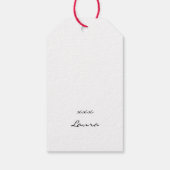 スタイル日本ののクリスマスギフトタグとボール ギフトタグ (裏面)